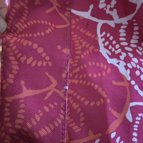 Lilly Pulitzer Pink and White Tote - Picture 3 of 4